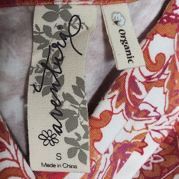 AVENTURA Chipotle Serendipity Dress Womens Small Red Paisley Empire Waist NEW - Picture 11 of 15